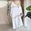 white royal abaya
