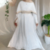 white royal abaya